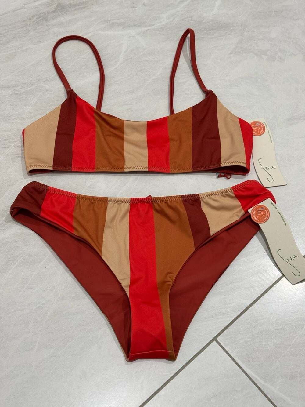 Seea Rella Reversible Bikini Set Size M Sun Vibe